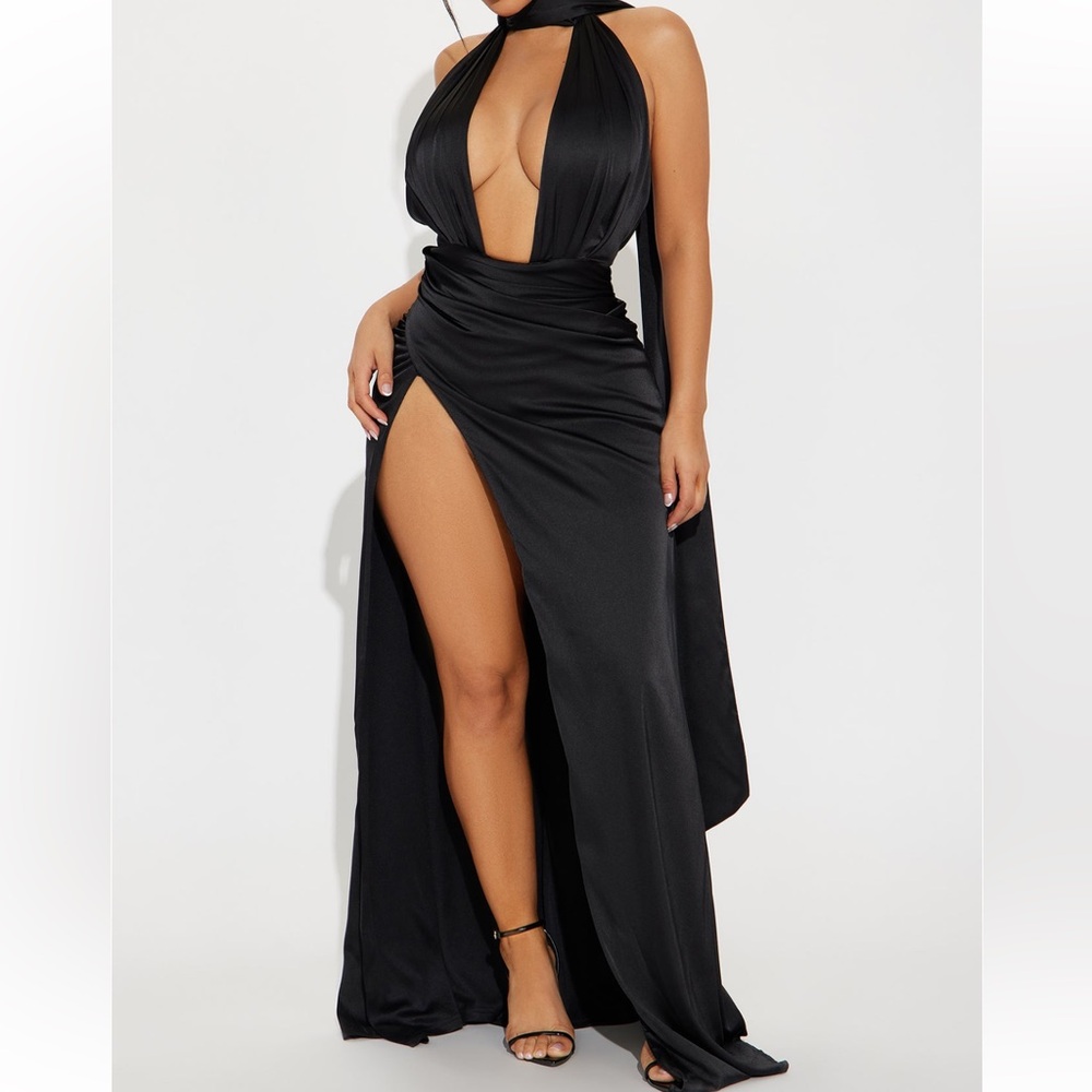 Custom made satin dress